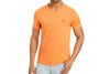 Men's V-neck Pima Cotton Jersey T-shirt, Orange