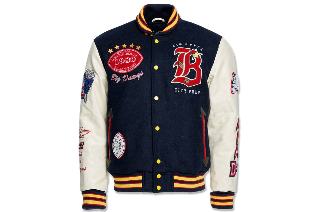 Jordan Craig 91621 Men's Big Dawg Varsity Jacket, City of Football