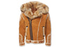 Jordan Craig 91625 Men's El Jefe Shearling Moto Jacket, Cognac