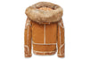 Jordan Craig 91625 Men's El Jefe Shearling Moto Jacket, Cognac