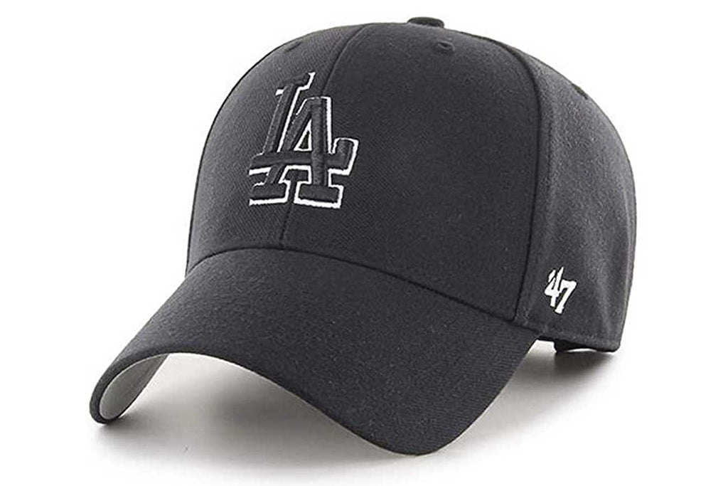 Clean Up MLB Los Angeles Dodgers Black Outline Adjustable Cap