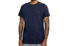 Men's Chest Flag Logo Solid T-shirt, Dark Navy