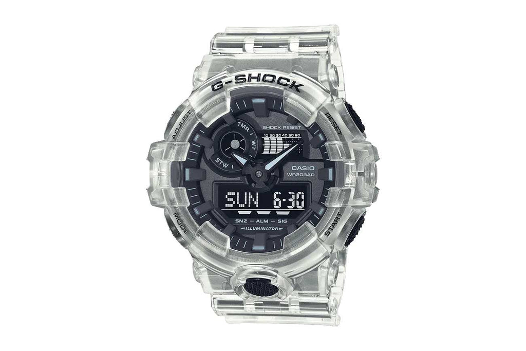 Men's Analog Digital GA700SKE-7A Watch Semi-Transparent