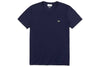 Men's V-neck Pima Cotton Jersey T-shirt, Dark Navy