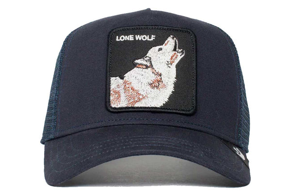 Goorin Bros The Lone Wolf Navy Trucker Hat