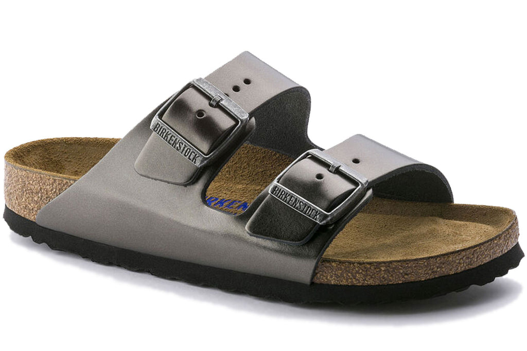 Arizona Metallic Anthracite Soft Footbed Womens 1000292