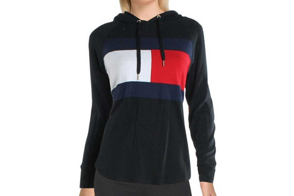 Women's Sport Flag Colorblock Hooded Tee