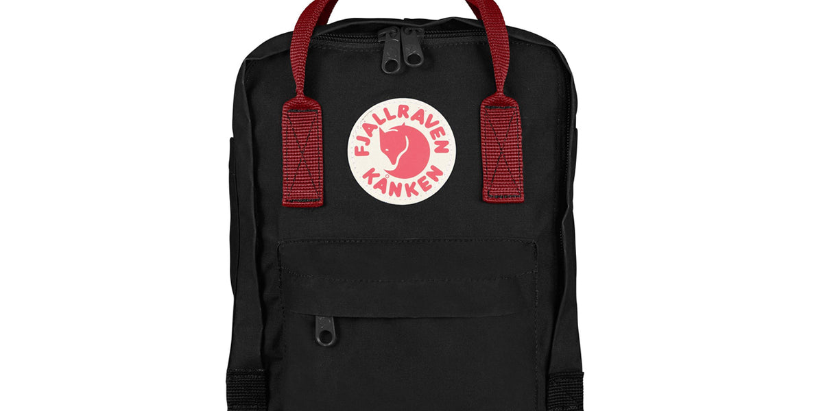 Kanken mini discount black ox red