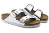 Arizona Metallic Silver Soft Footbed Womens 1005960