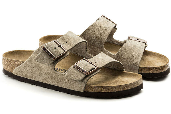 Arizona Taupe Suede Leather Womens 51461