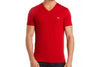 Men's V-neck Pima Cotton Jersey T-shirt, Red