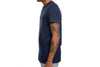 Men's Chest Flag Logo Solid T-shirt, Dark Navy