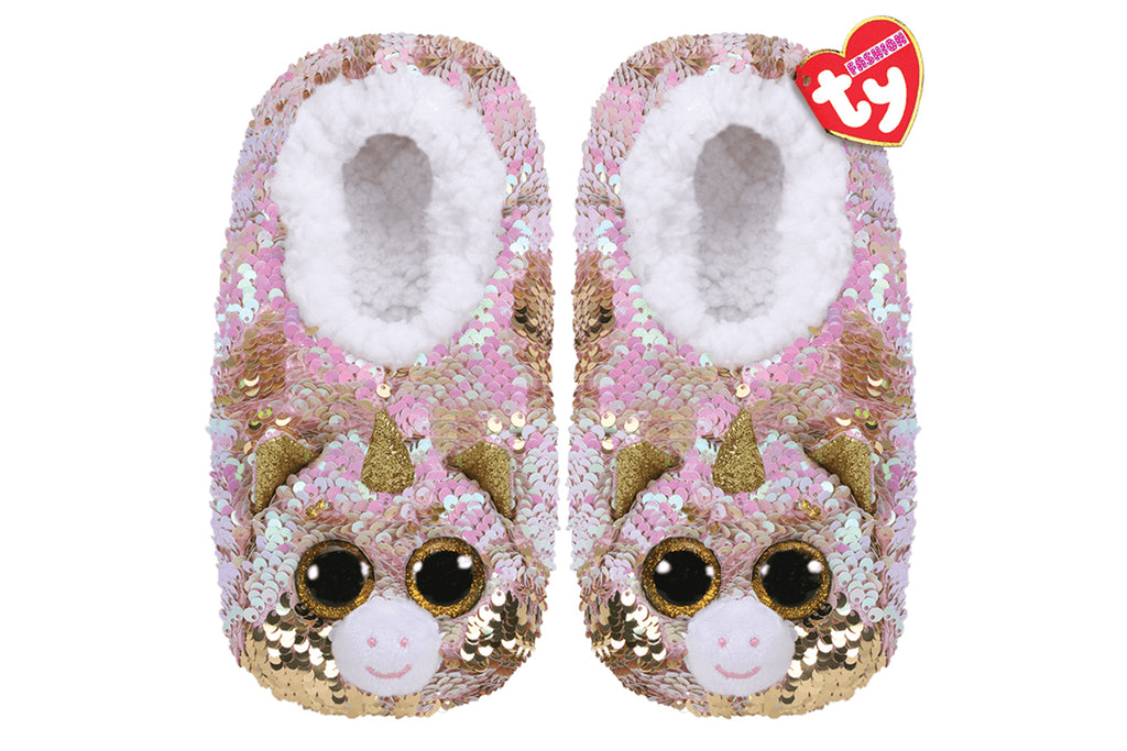 Fantasia Unicorn Reversible Sequin Slippers