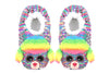 Rainbow Reversible Sequin Poodle Slippers