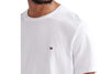 Men's Chest Flag Logo Solid T-shirt, White