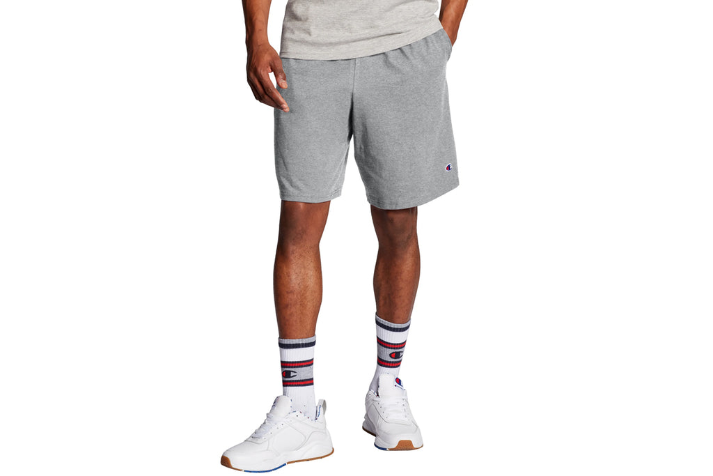 Men's Oxford Grey 9-Inch Classic Jersey Cotton Shorts