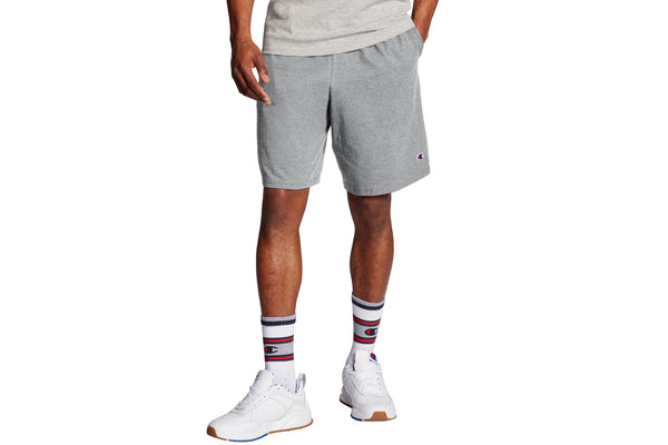 Men's Oxford Grey 9-Inch Classic Jersey Cotton Shorts