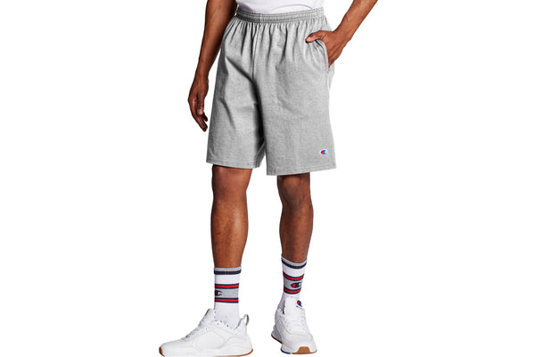 Men's Oxford Grey 9-Inch Classic Jersey Cotton Shorts