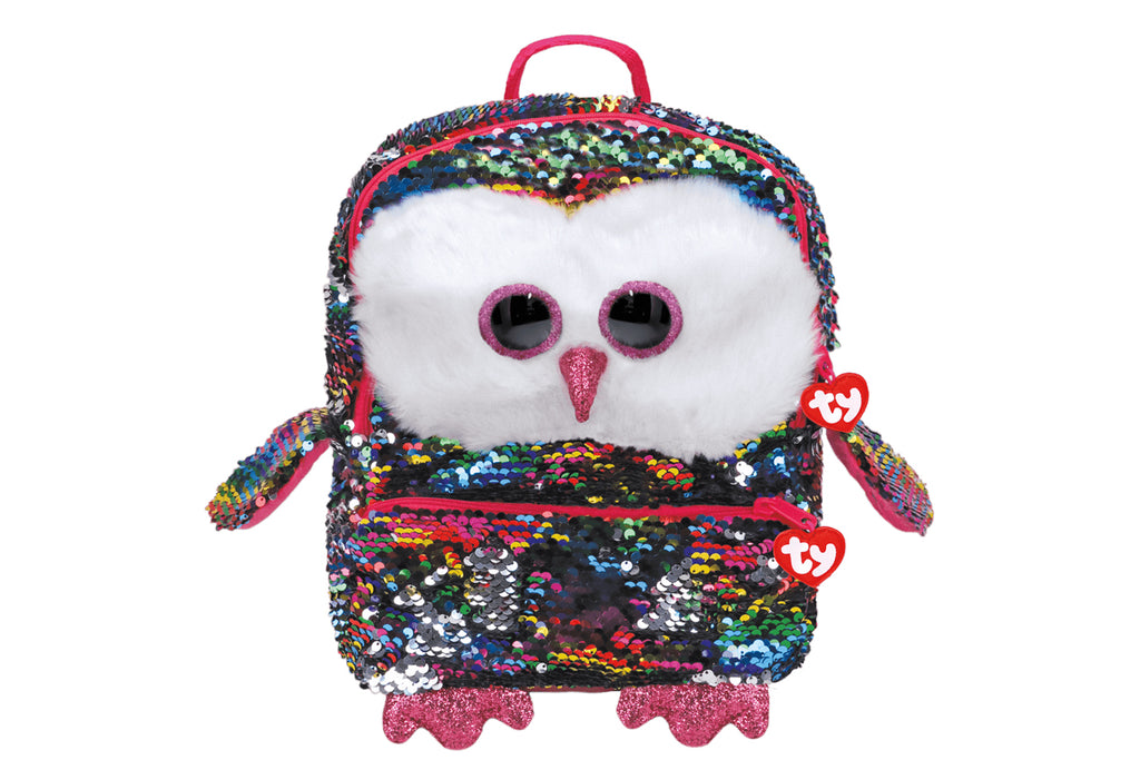Owen Reversible Sequin Square Owl Backpack
