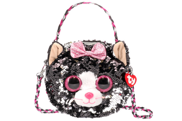 Kiki Reversible Sequin Cat Purse