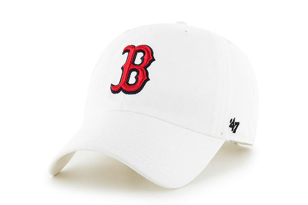 Clean Up MLB Boston Red Sox White Adjustable Cap