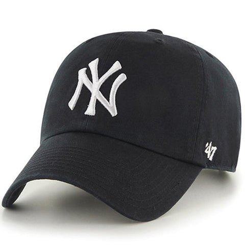 Clean Up MLB New York Yankees Black/White Adjustable Cap
