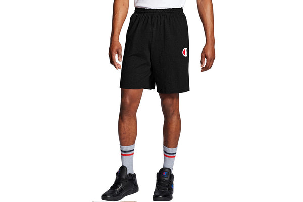 Men's Black Classic Jersey Shorts, C Logo