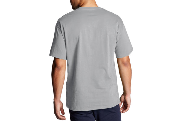 Men's Oxford Grey Graphic Jersey Tee, Script Logo