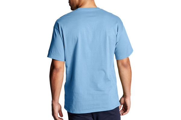 Men's Swiss Blue Classic Jersey Tee, Script Logo