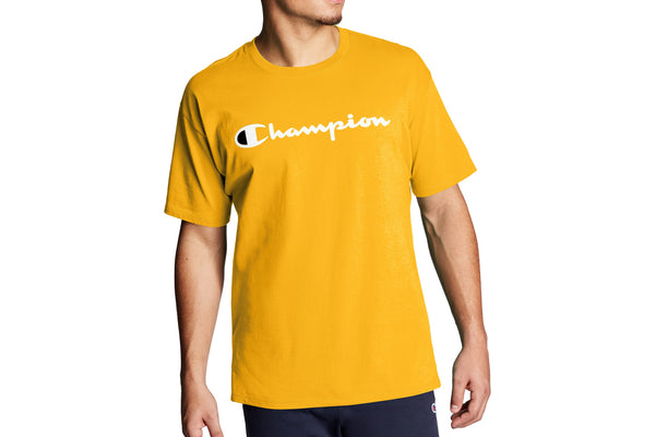 Men's Team Gold Classic Jersey Tee, Script Logo