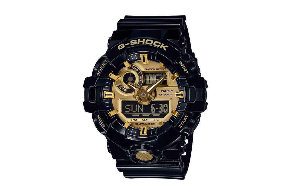 GM110G-1A9 | Analog-Digital Black and Gold Men's Watch G-SHOCK | CASIO