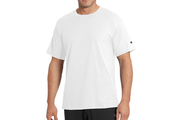 Men's White Classic Athletic Fit Jersey Tee